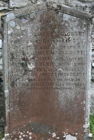 McTaggart family gravestone at Anwoth
